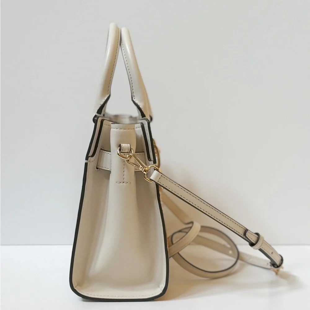 Michael Kors Hamilton Small Satchel Shoulder  Bag Graphic Logo Golden Rod Multi - Picture 5 of 15